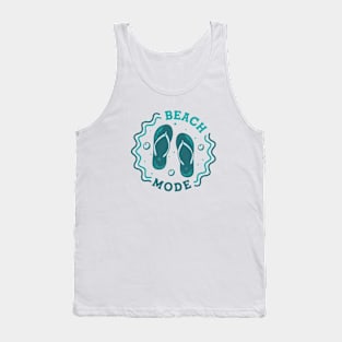 Beach Mode // Fun Summer Flip Flop Badge Tank Top